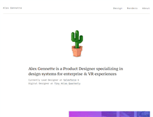 Tablet Screenshot of alexgennette.com